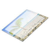 Bloc-note Plages tropicales | Bateau, Palmier, Aruba (Incliné)