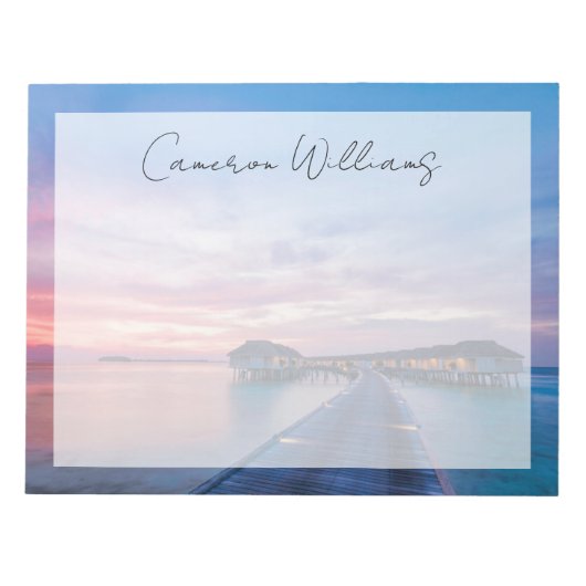 Bloc-note Plages tropicales | Bungalows Maldives (Devant)