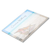 Bloc-note Plages tropicales | Chaise de plage sur sable (Incliné)