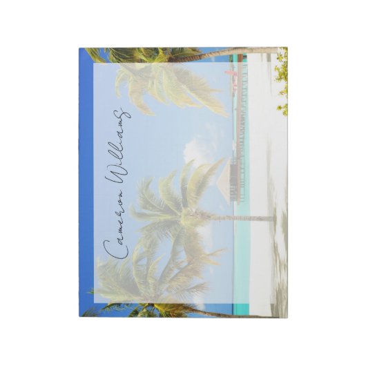 Bloc-note Plages tropicales | Île et lagon, Maldives (Tourné)