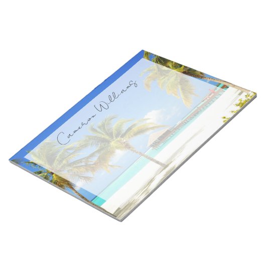 Bloc-note Plages tropicales | Île et lagon, Maldives (Incliné)