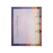 Bloc-note Plages tropicales | Sunset Sailboats, Phillipines (Tourné)