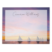 Bloc-note Plages tropicales | Sunset Sailboats, Phillipines (Devant)