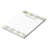 Bloc-note Plaid à la crème verte de la ferme (Tourné)