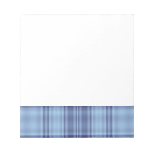 Bloc-note Plaid bleu (Devant)
