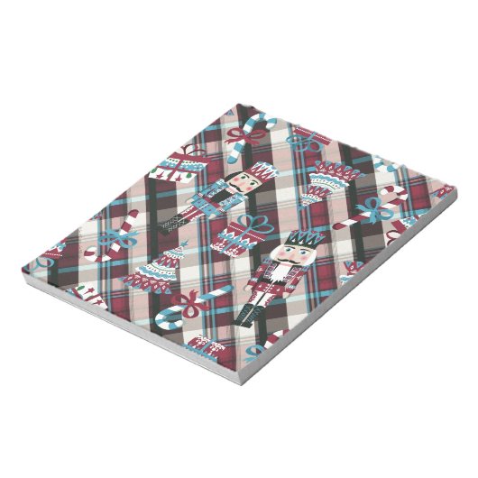 Bloc-note Plaid Blue Burgundy (Tourné)