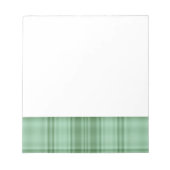 Bloc-note Plaid vert (Devant)