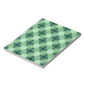 Bloc-note Plaid vert (Tourné)