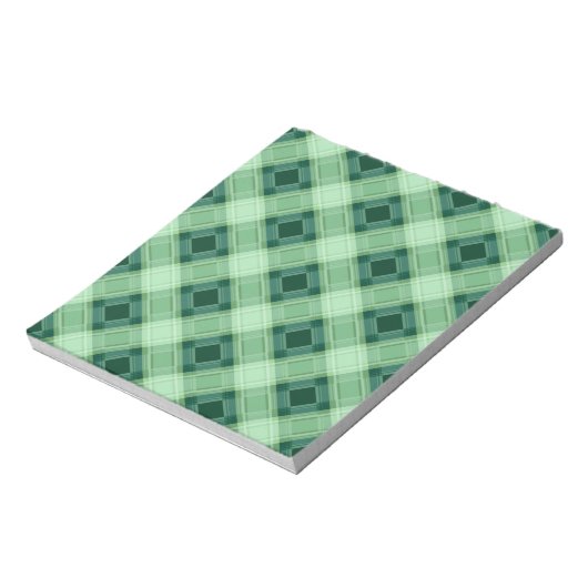 Bloc-note Plaid vert (Tourné)
