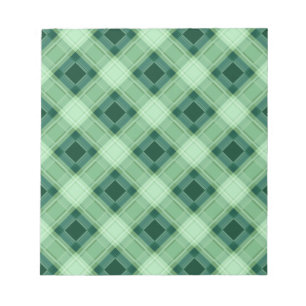 Bloc-note Plaid vert
