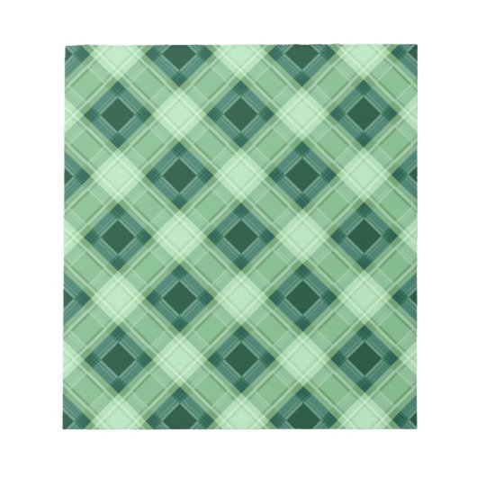 Bloc-note Plaid vert (Devant)