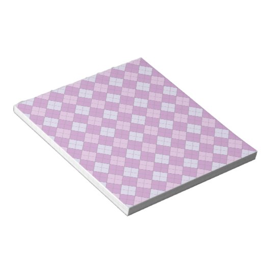 Bloc-note Plaid violet (Incliné)