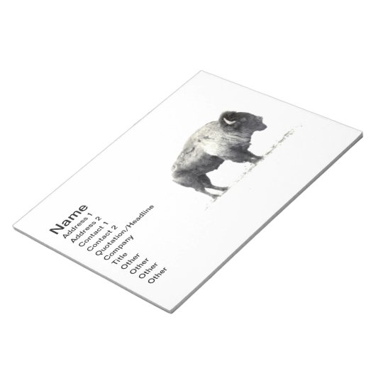 Bloc-note Plains Bison (Incliné)