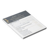 Bloc-note Plan d'affaires de bronzage par pulvérisation Form (Incliné)