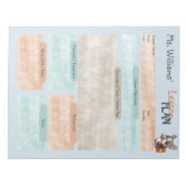 Bloc-note Plan de cours pour l'enseignant Ecole française de (Devant)