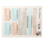 Bloc-note Plan de cours pour l'enseignant Ecole française de (Devant)