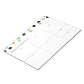 Bloc-note Plan de planification hebdomadaire (Incliné)