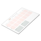 Bloc-note Plan hebdomadaire de planification des repas (Incliné)