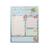 Bloc-note Plan Quotidien Personnel Sous Le Thème De Sirène D (Tourné)