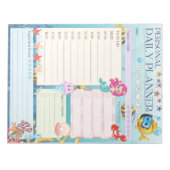 Bloc-note Plan Quotidien Personnel Sous Le Thème De Sirène D (Devant)