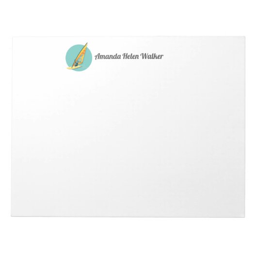 Bloc-note Planche à voile (Devant)