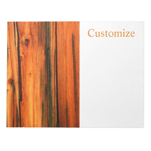 Bloc-note planches de grange brunes Thunder_Cove (Devant)