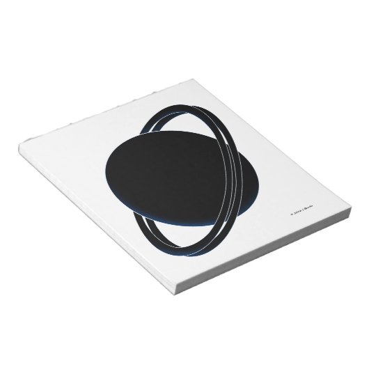 Bloc-note Planète noire (Incliné)