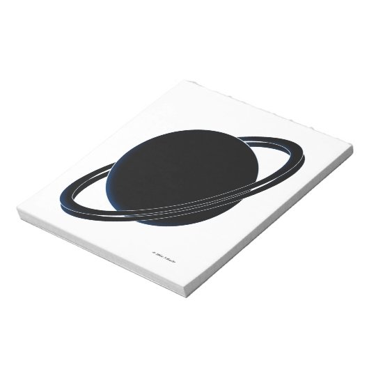 Bloc-note Planète noire (Tourné)