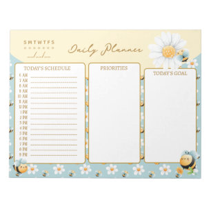 Bloc-note Planificateur d'abeilles mignon