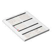 Bloc-note Planificateur d'aperçu d'entreprise personnalisé p (Incliné)