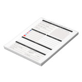 Bloc-note Planificateur d'aperçu d'entreprise personnalisé p (Tourné)