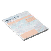 Bloc-note Planificateur d'aujourd'hui - Organiz quotidien si (Incliné)