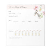 Bloc-note Planificateur de bien-être quotidien avec suivi de (Devant)