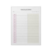 Bloc-note Planificateur de blocage de temps  (Tourné)