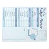 Bloc-note Planificateur de budget mensuel (Devant)