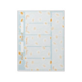 Bloc-note Planificateur de bureau hebdomadaire Daisy (Tourné)