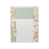 Bloc-note Planificateur de bureau quotidien Flower (Tourné)