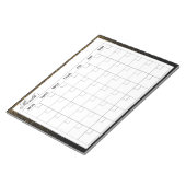 Bloc-note Planificateur de calendrier mensuel élégant (Incliné)