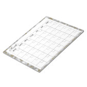 Bloc-note Planificateur de calendrier mensuel élégant (Incliné)