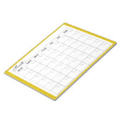Bloc-note Planificateur de calendrier mensuel élégant (Incliné)
