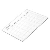 Bloc-note Planificateur de calendrier mensuel élégant (Incliné)