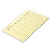 Bloc-note Planificateur de calendrier mensuel élégant (Incliné)