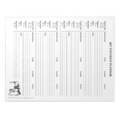 Bloc-note Planificateur de contenu des médias sociaux (Devant)