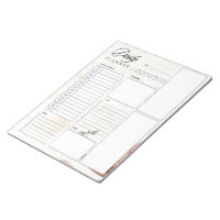 Planificateur de fleurs roses et libellule