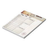 Bloc-note Planificateur de jour de voyage (Tourné)