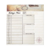 Bloc-note Planificateur de jour de voyage (Devant)