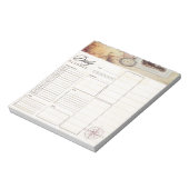 Bloc-note Planificateur de jour de voyage (Tourné)