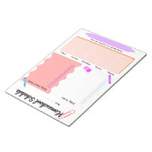 Bloc-note Planificateur de planning d'école à domicile pour  (Incliné)