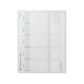 Bloc-note Planificateur de priorités hebdomadaires (Tourné)