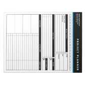 Bloc-note Planificateur de projet professionnel personnalisé (Devant)